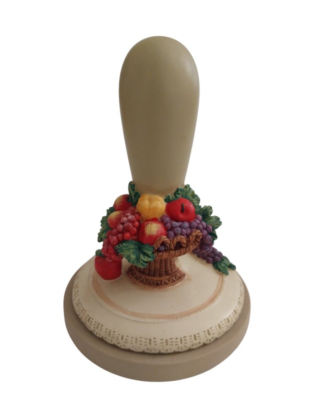 Vintage 1997 Brown Bag Cookie Art Cookie Stamp Fruit Basket Number 27 Like New